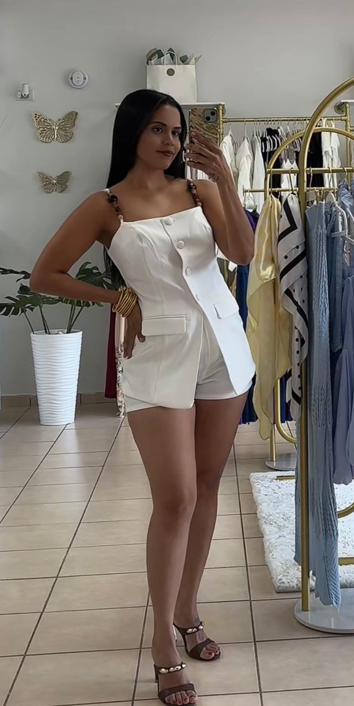 BASIC POSE ROMPER WHITE