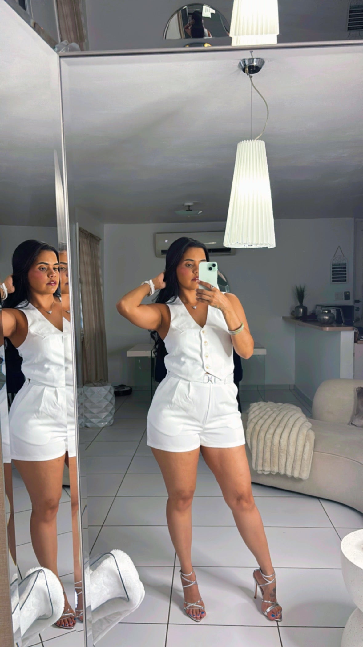 VEST SET WHITE