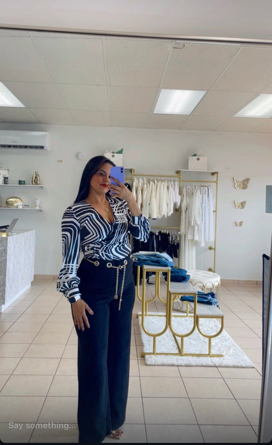 PANTALON PALAZZO NEGRO