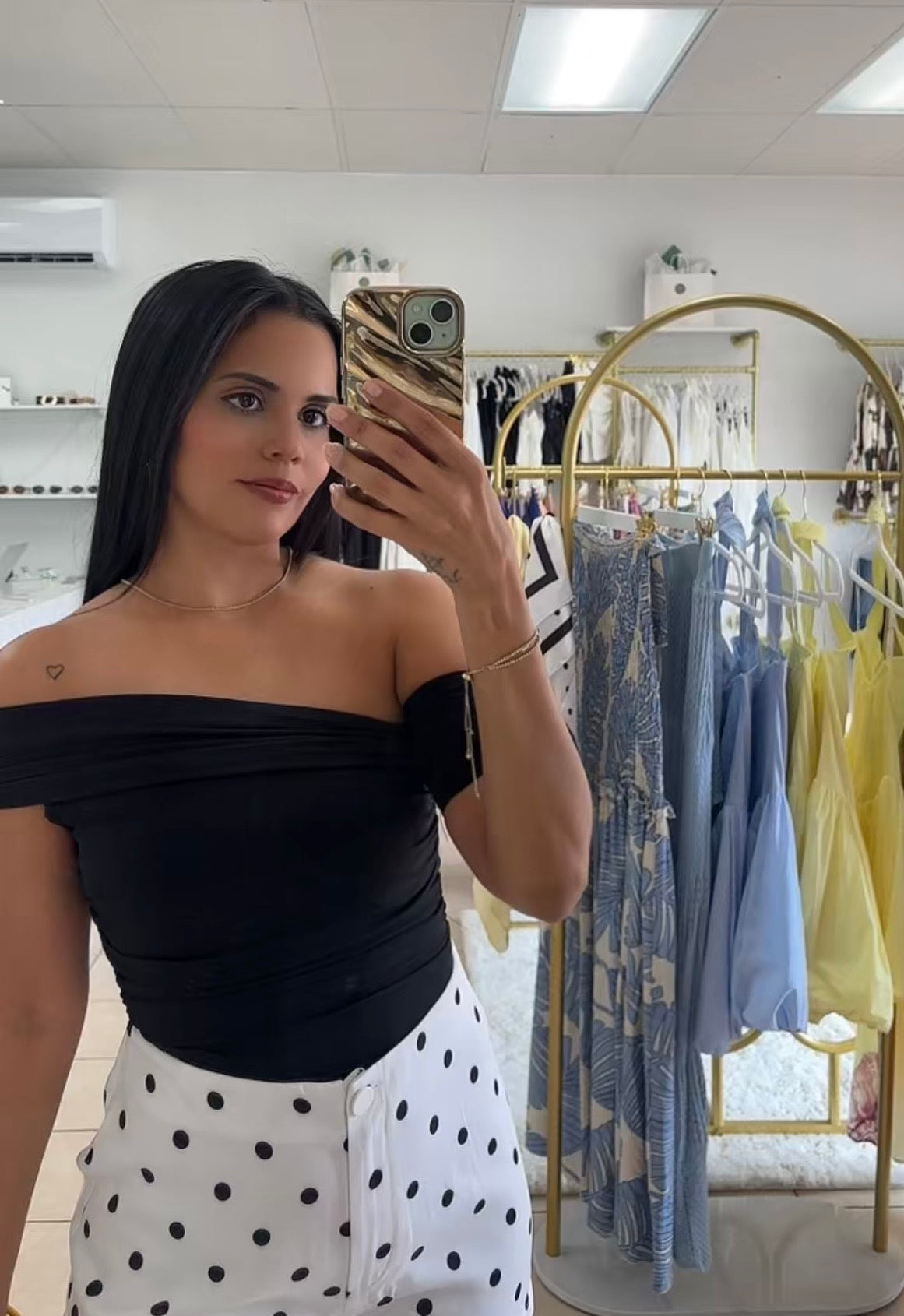 Sally top black