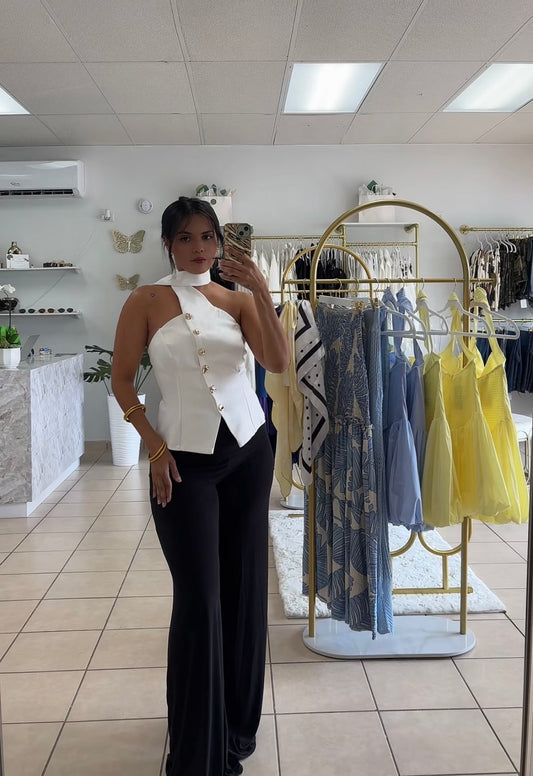 Sara top white