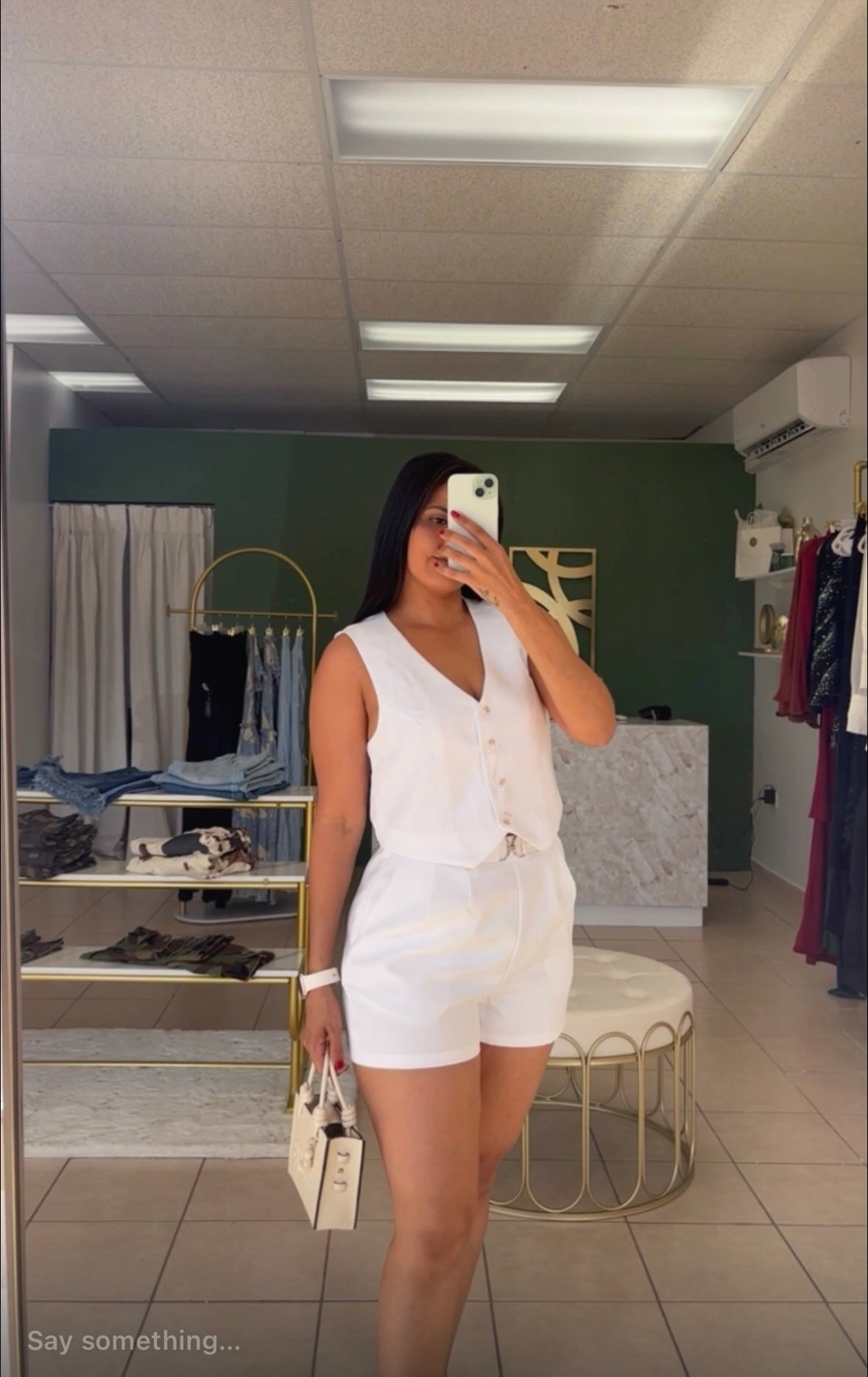 VEST SET WHITE