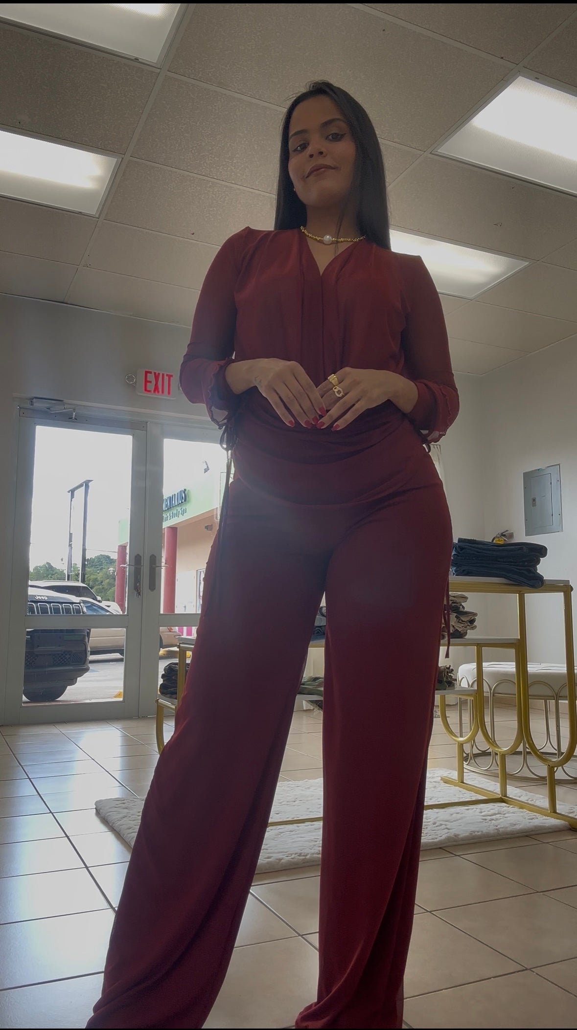 ELEGANT SET BURGUNDY